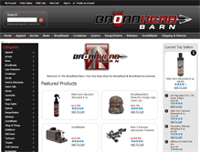 Tablet Screenshot of broadheadbarn.com